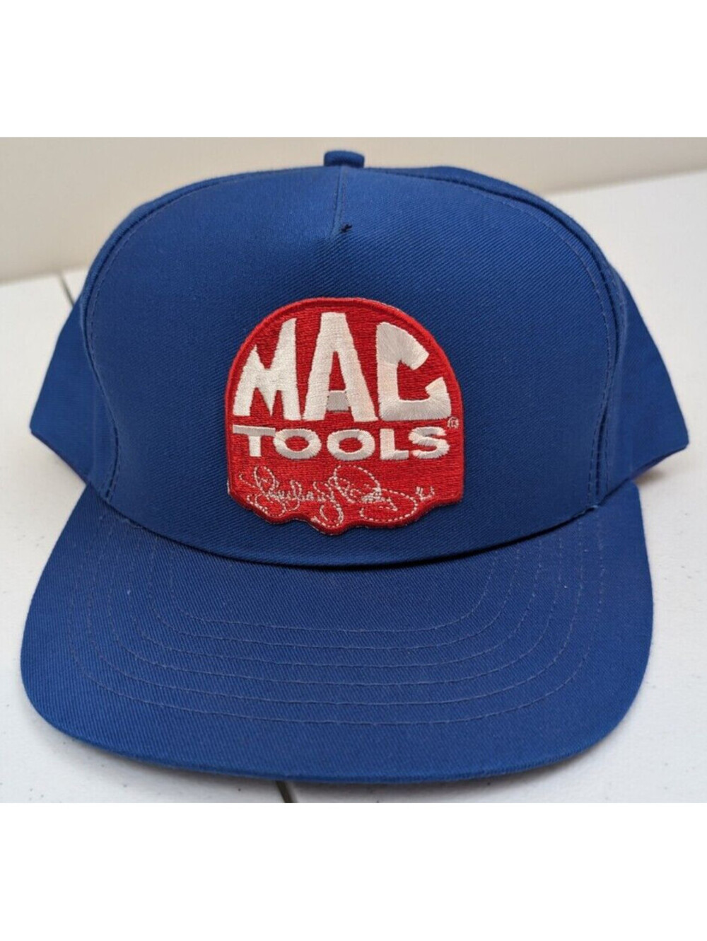 Vintage 90s MAC Tools Blue Snapback Hat